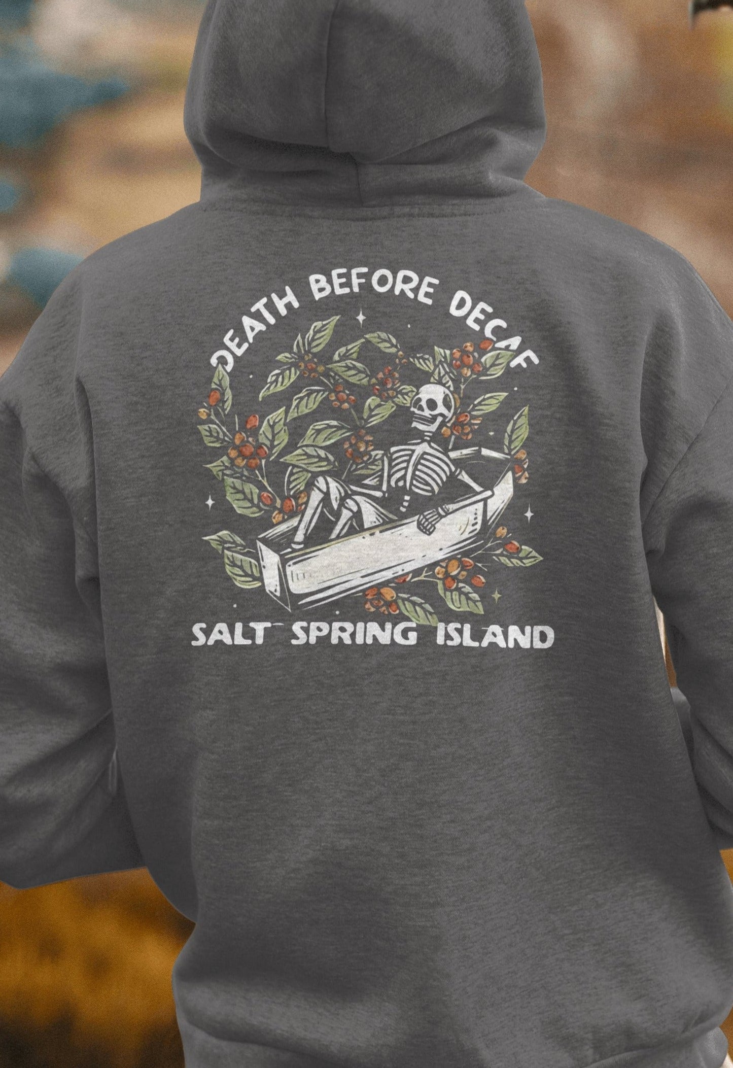 T-Shirt Or Sweatshirt Summer Skulls Coffee - Can Change Bottom .