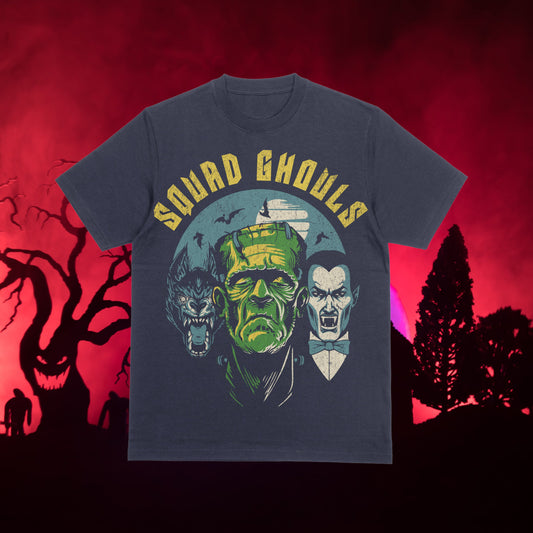 T-Shirt Or Sweatshirt  Fall Halloween Squad Ghouls   Jumbo Print .