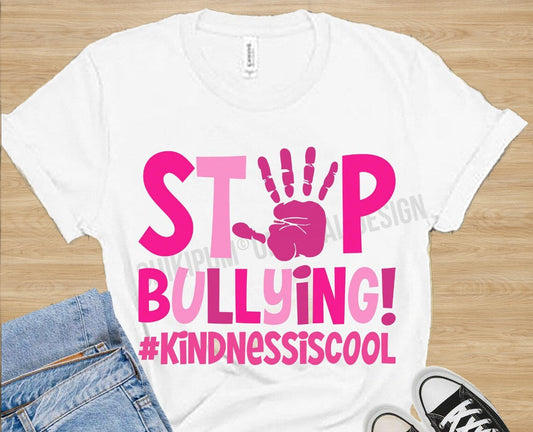 Anti-Bully STOP T-ShirtSweatshirt - for Awareness and Unity .