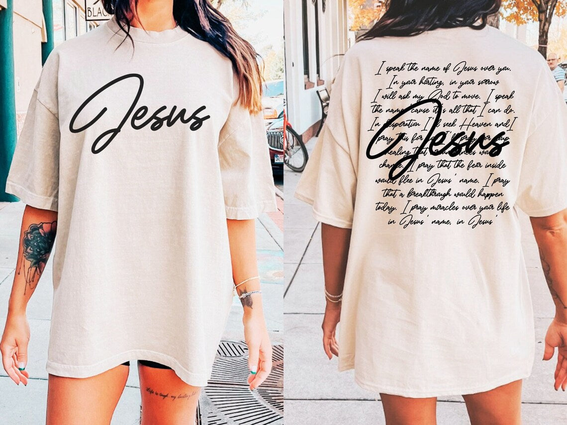 Sweatshirt T-Shirt Hoodie Christian I speak the name of Jesus #2