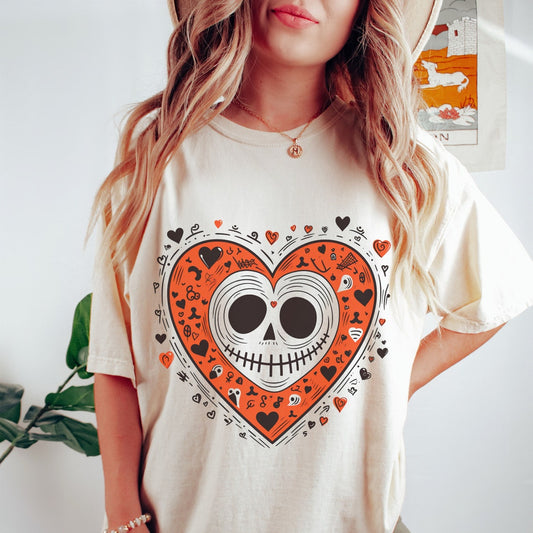 T-Shirt Or Sweatshirt  Halloween Jack  Heart Parody .