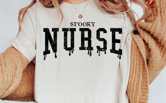 T-Shirt Or Sweatshirt  Halloween Fall Nurse .