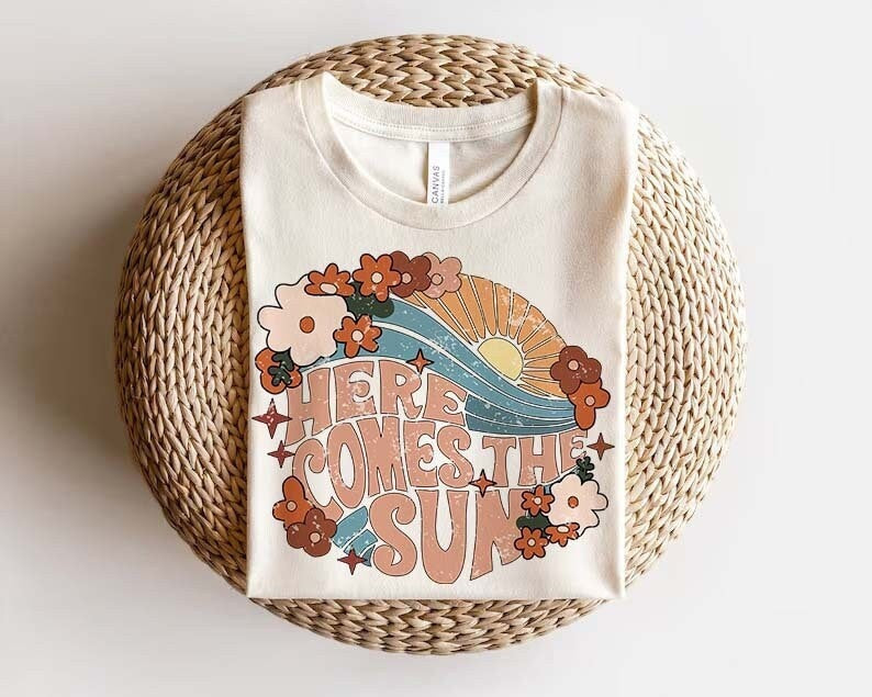 T-Shirt Or Sweatshirt Hoodie Here Comes The SUN -- Summer .