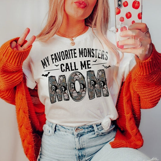 T-Shirt Or Sweatshirt My Fav Monster's Call Me Mom Hoodie .