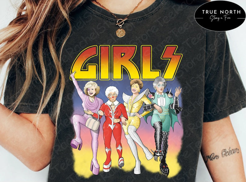 T-Shirt Or Sweatshirt Vintage Kiss Golden Girls style .