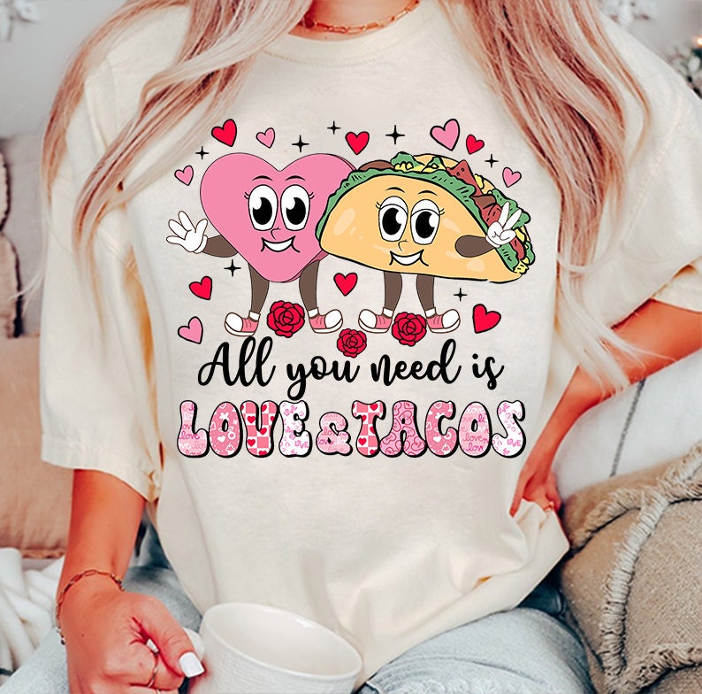 Valentines All You Need Sweatshirt or T-Shirt Shop Now .