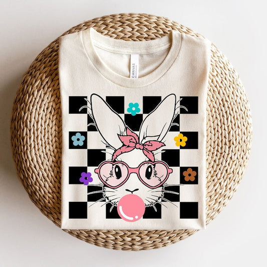 Easter Bunny T-ShirtsSweatshirt - Black Squares - Perfect for Easter Celebrations .