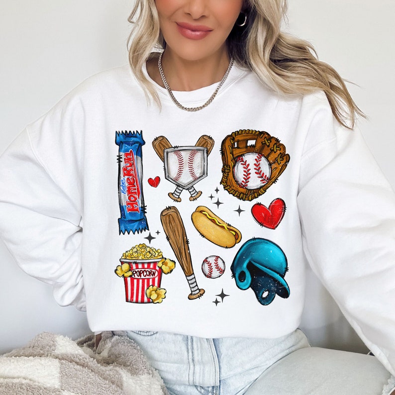 Baseball Season T-Shirt or Sweatshirt - Perfect for Fans and Players .