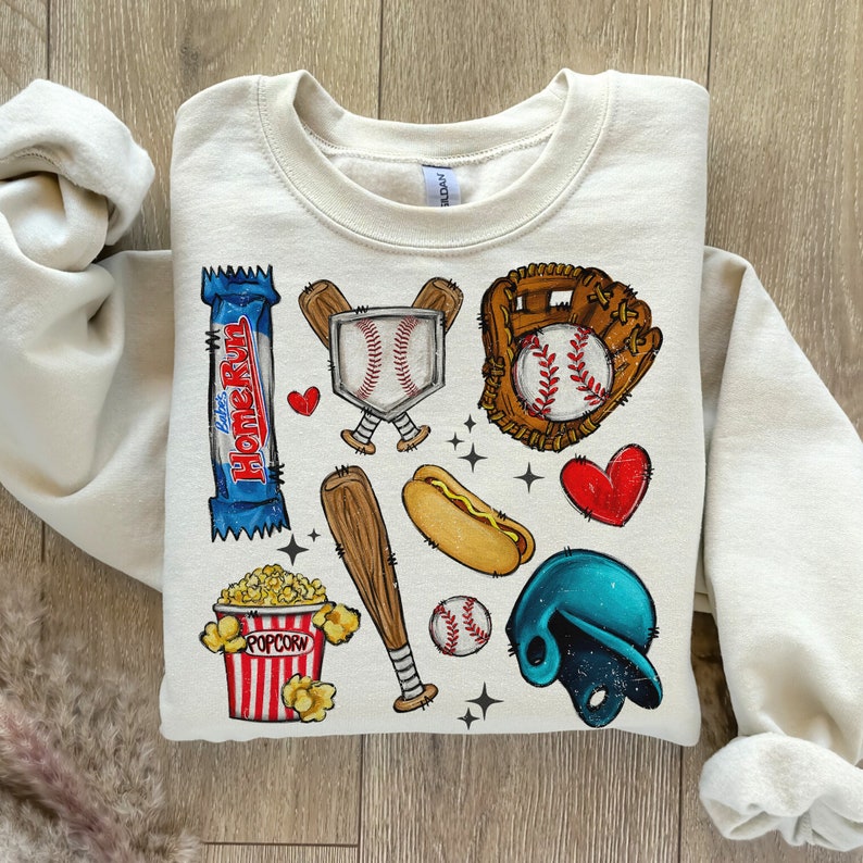 Baseball Season T-Shirt or Sweatshirt - Perfect for Fans and Players .