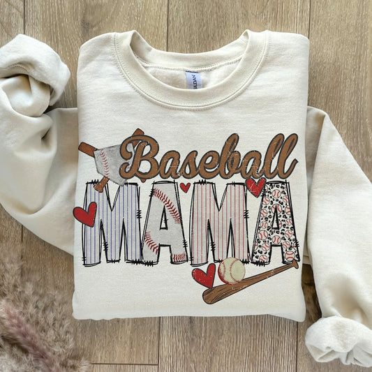 T-Shirt Sweatshirt  Baseball Mama .