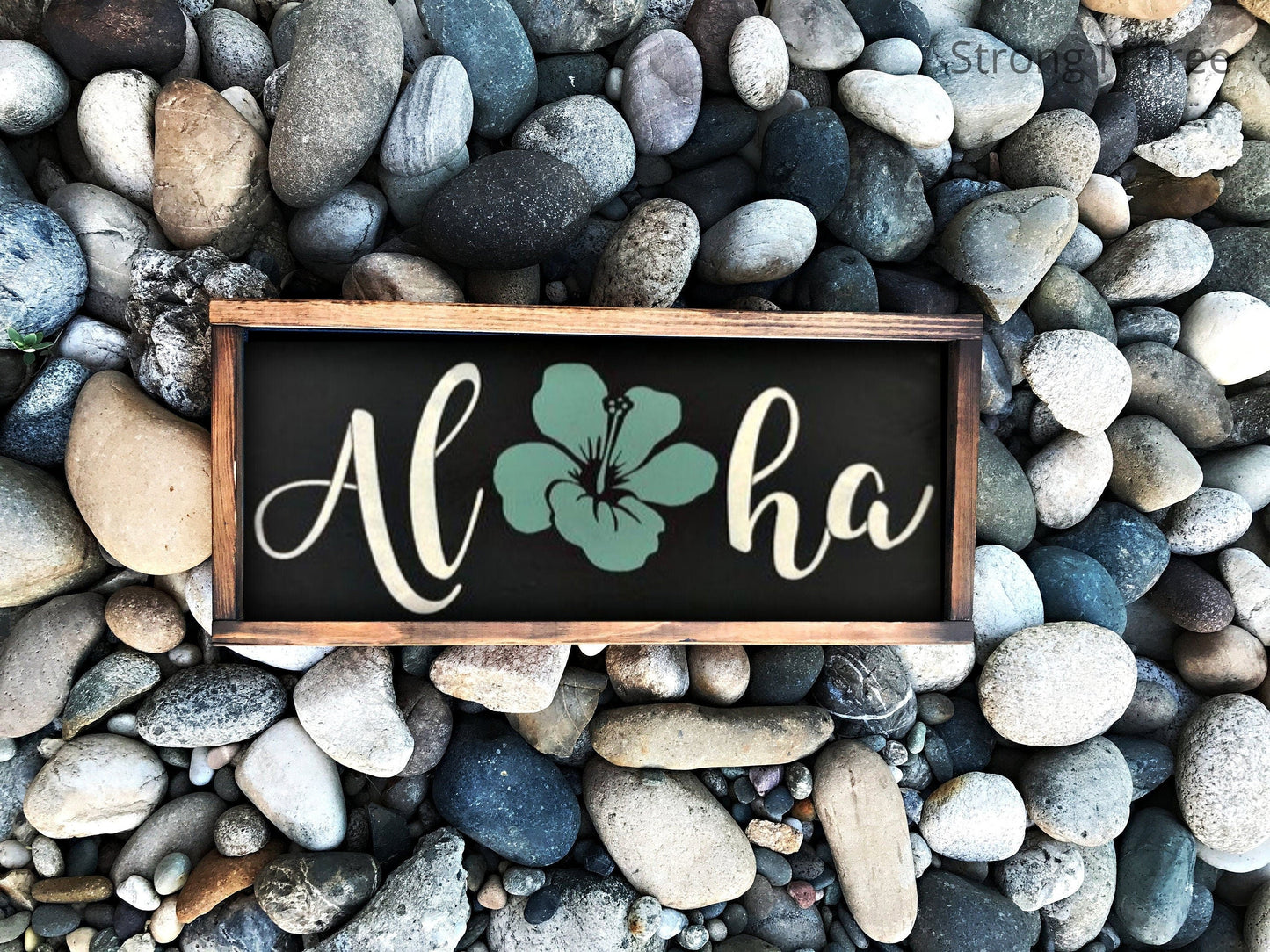 6" x 12" Aloha Rustic Sign | wooden sign | handmade | Wedding Gift | wedding gift | rustic wooden sign | farmhouse decor