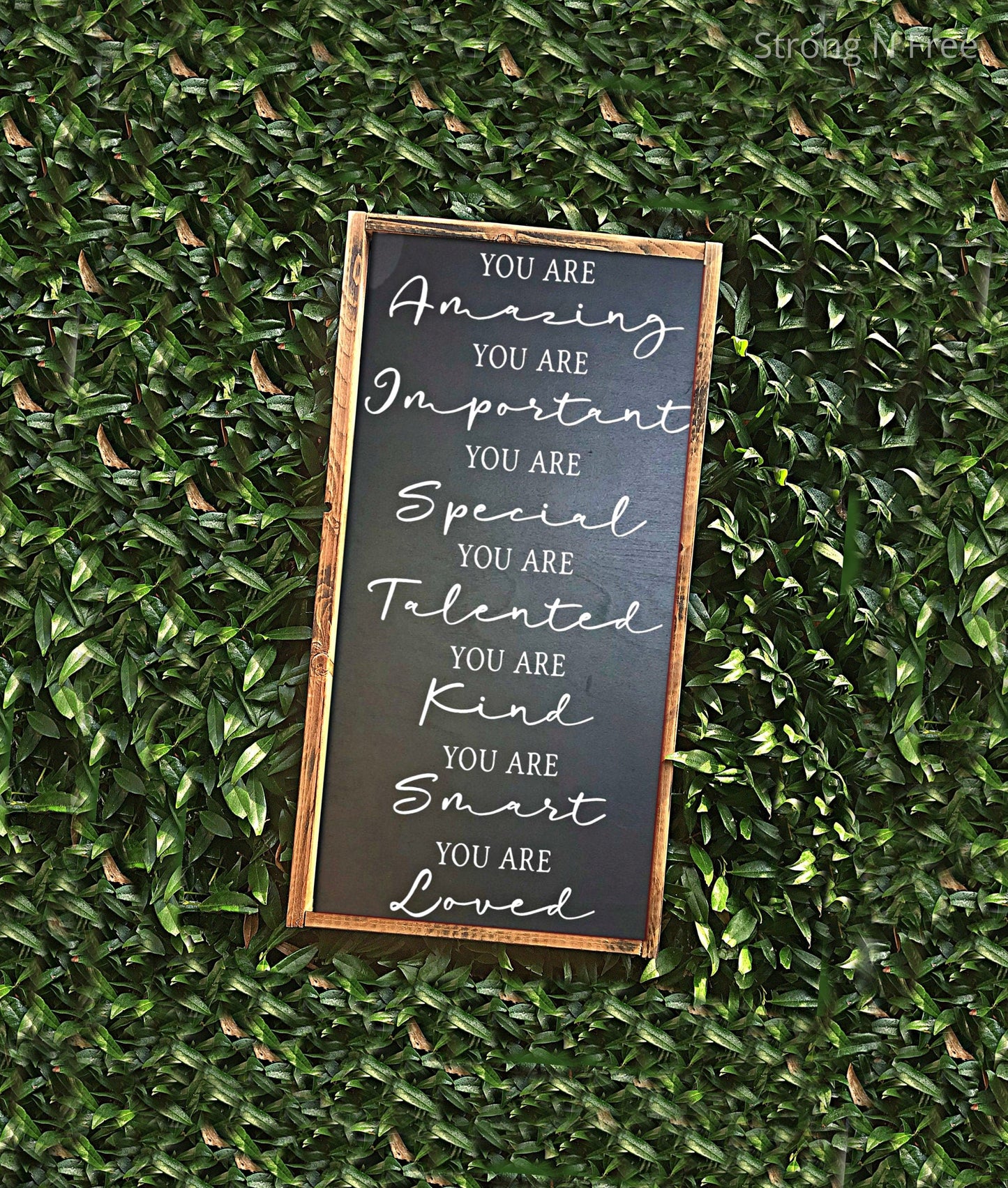 You Are Amazing | You Are Important | You are Talented | You Are Loved | rustic wooden sign | farmhouse decor