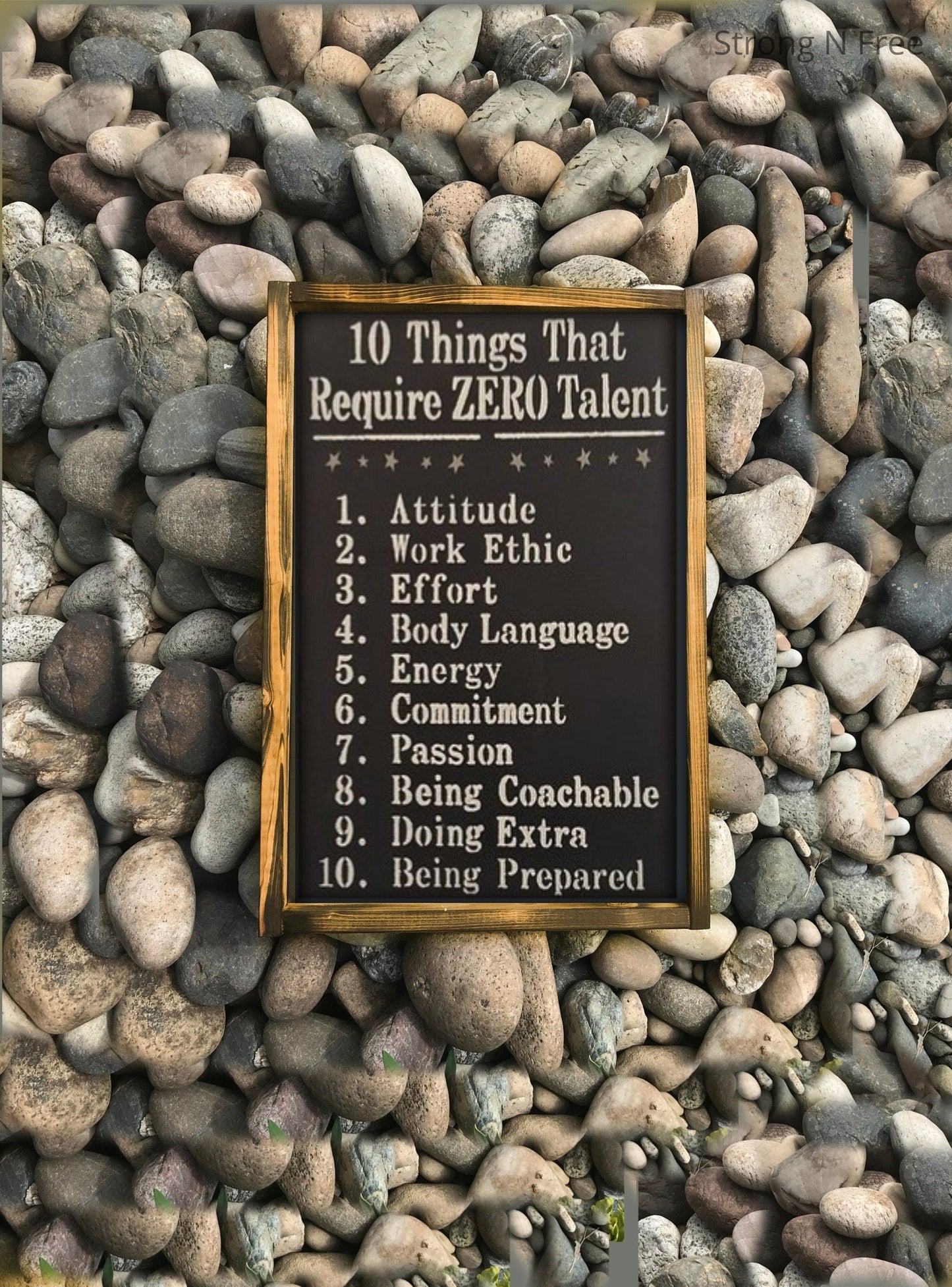 12" x 18, Ten Things that take zero Talent | wooden sign | wedding gift | rustic wooden sign | farmhouse decor