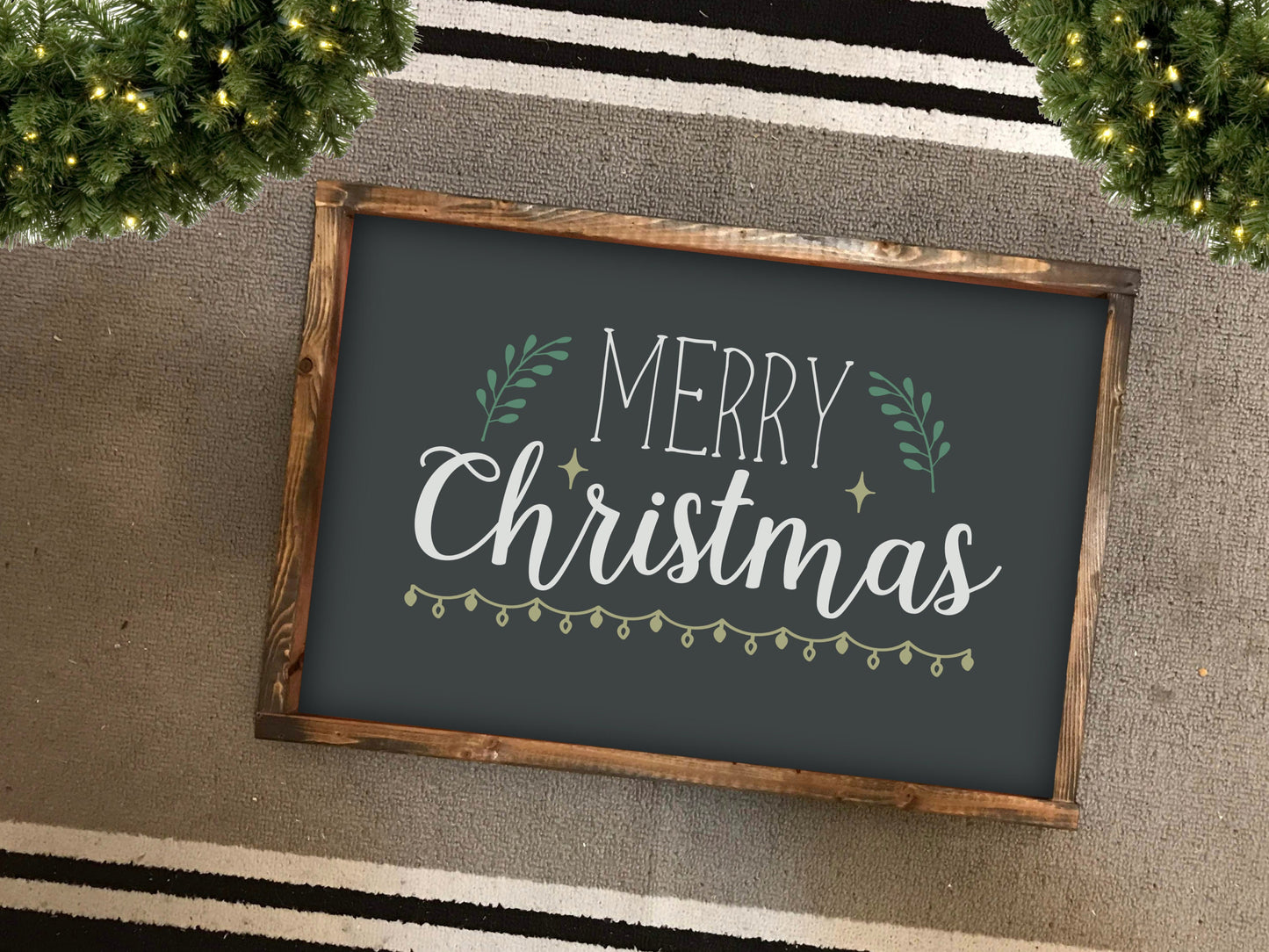 Large Merry Christmas Wood Sign, Merry Christmas Sign Wood. Merry Christmas Sign Rustic Mantle Decor. Farmhouse Christmas Decor