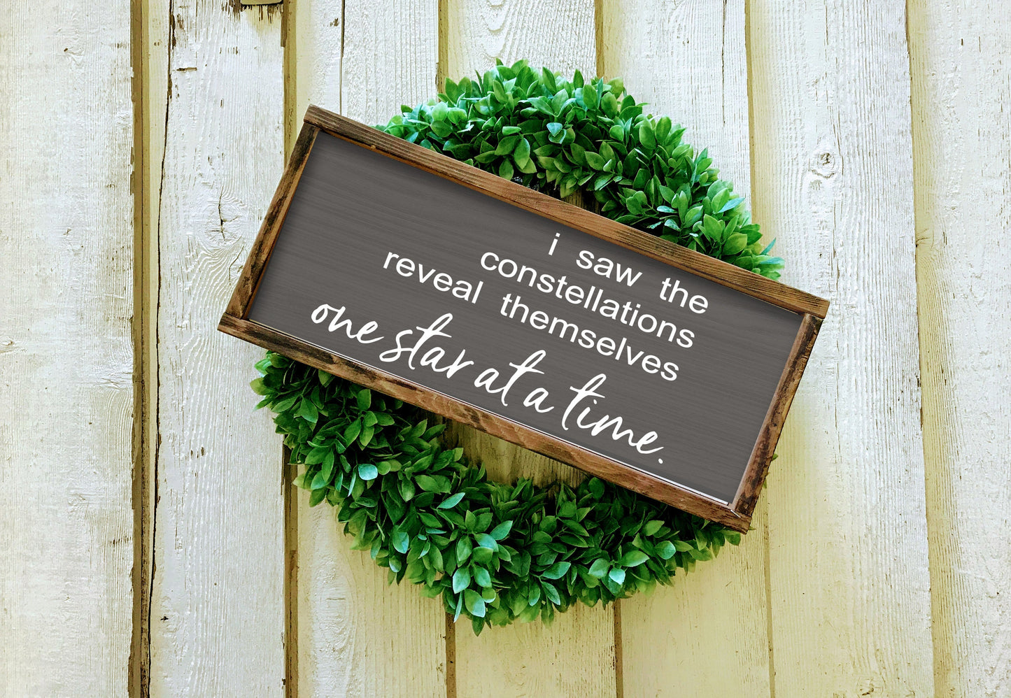 Bobcaygeon Constellations One Star at a Time | The Tragically Hip | wedding gift | rustic wooden sign | farmhouse decor | wooden sign