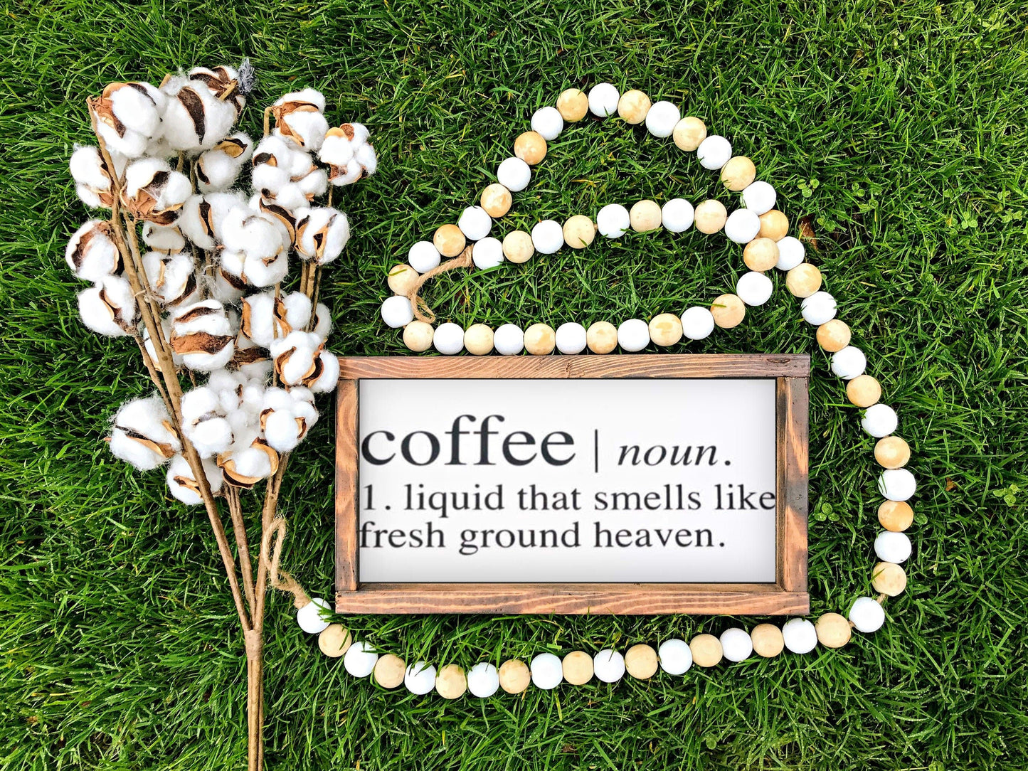 Coffee Wood Sign, Coffee Definition, Farmhouse Kitchen Sign, Kitchen Decor, Coffee Wall Art, Coffee Lover Gift, Wood Sign