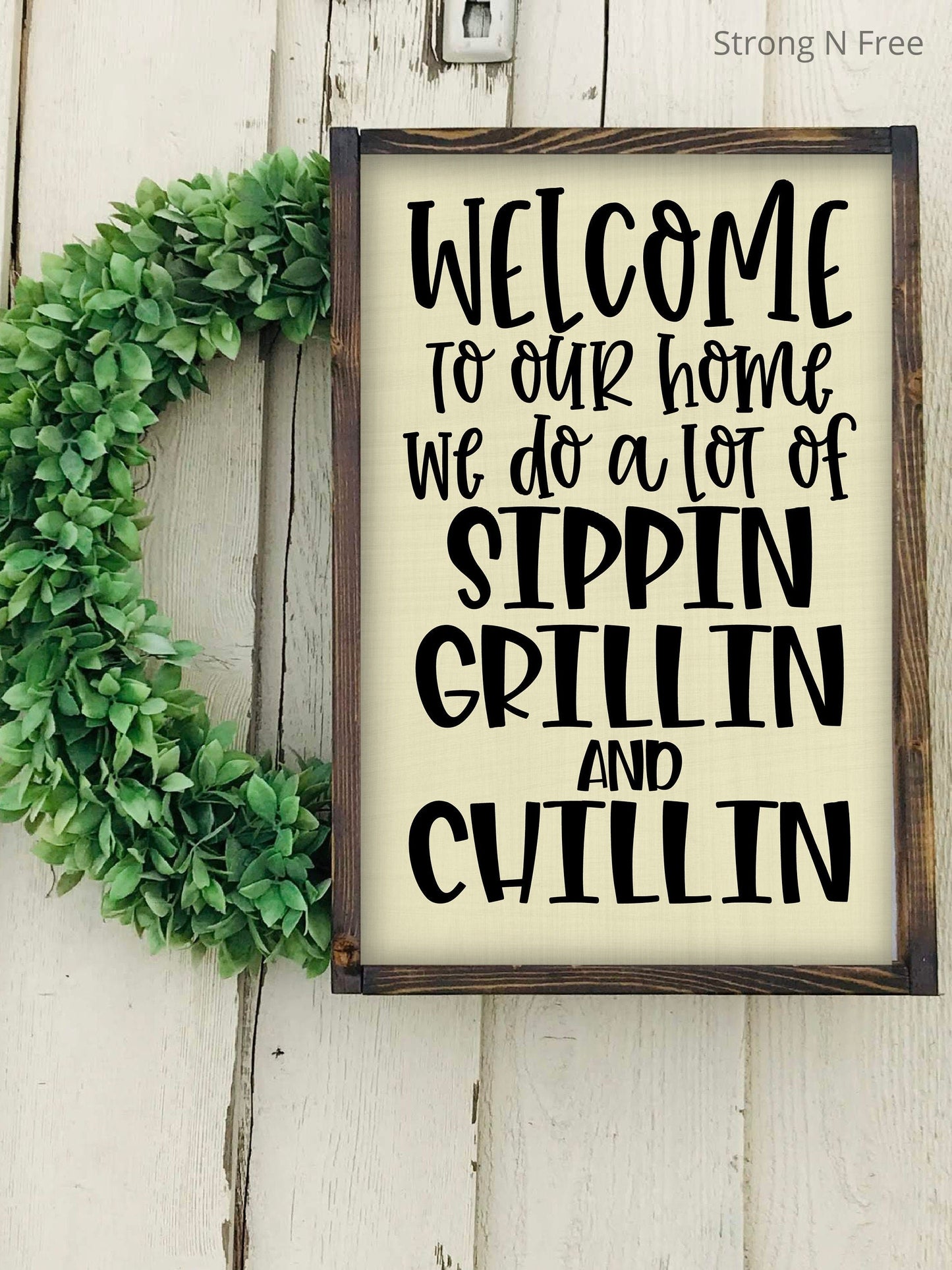 WELCOME to our POOL Rustic distressed wood RULES sign with coloured graphics, Outdoor Pool Sign, Deck Sign, Cabin, Cottage, Backyard