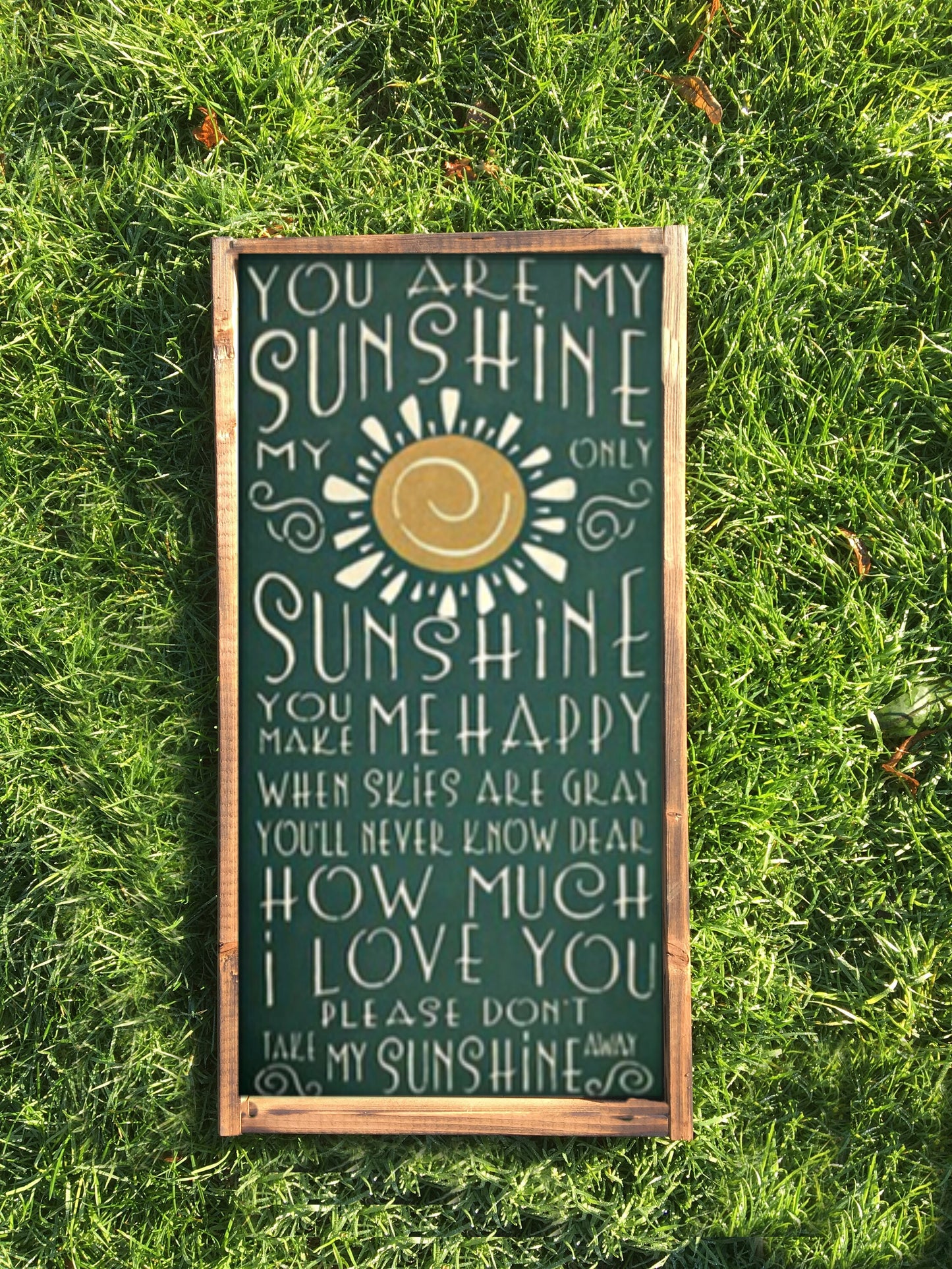 Wood sign, You Are My Sunshine sign wood wall art baby wall decor inspirational sign sunshine wall decor child's room wall art