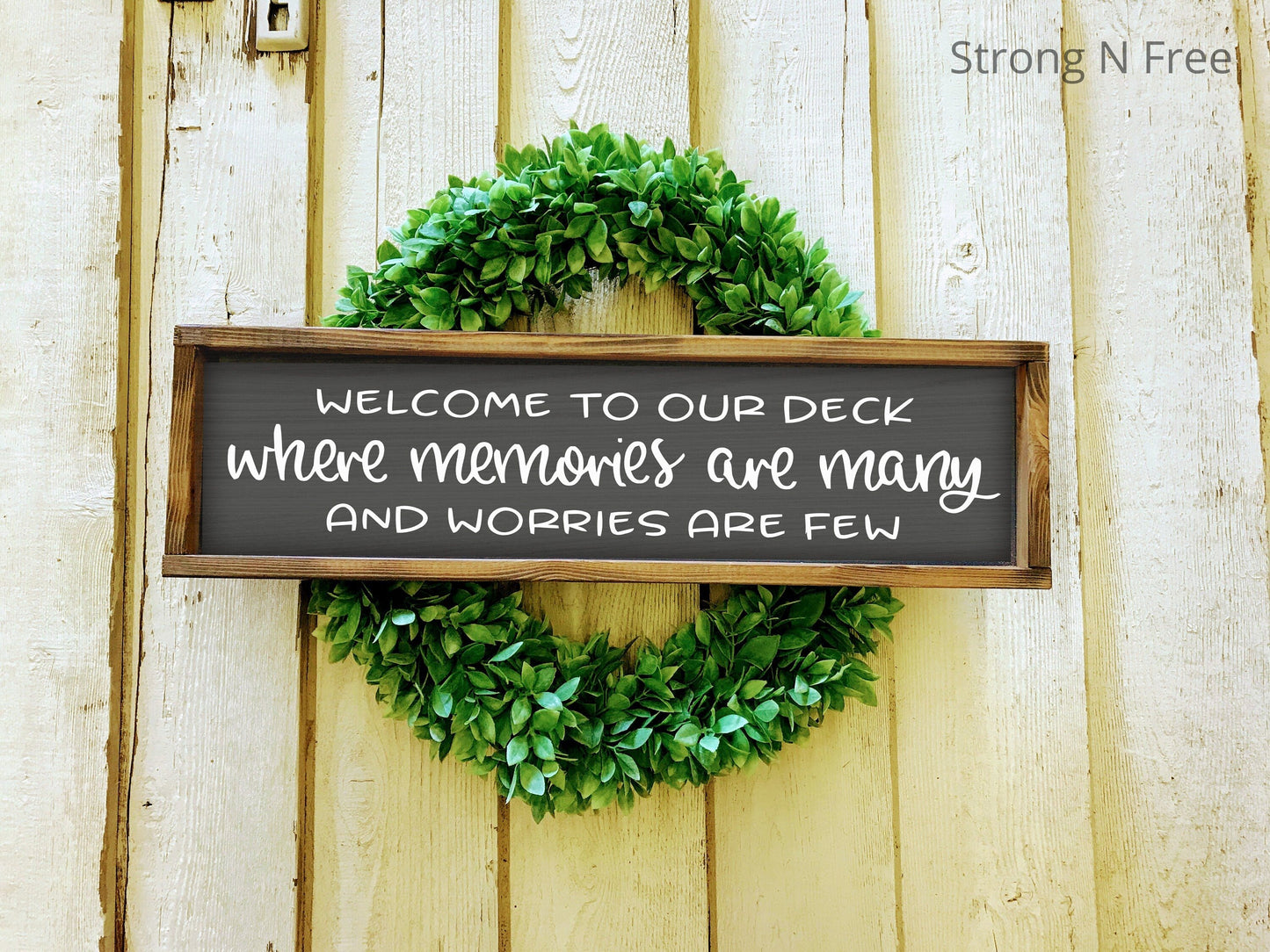 Welcome to our Patio | Welcome to our Deck | Outdoor Decor | Where the Drinks Flow & Laughs are Endless | Patio Sign