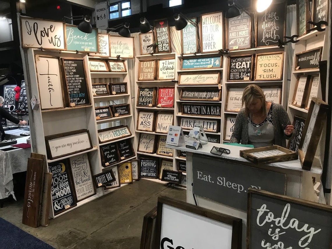 Hanging Sign 'A Meal Without Wine is Called Breakfast Wine Mini Farmhouse Signs, Wine Signs, Bar Signs