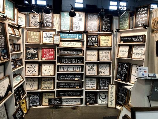 She Shed | She Shed Sign | Farmhouse Wooden Sign | Newlywed Gift | Wedding Wooden Art | Wood Sign for Wall | Decorative Sign