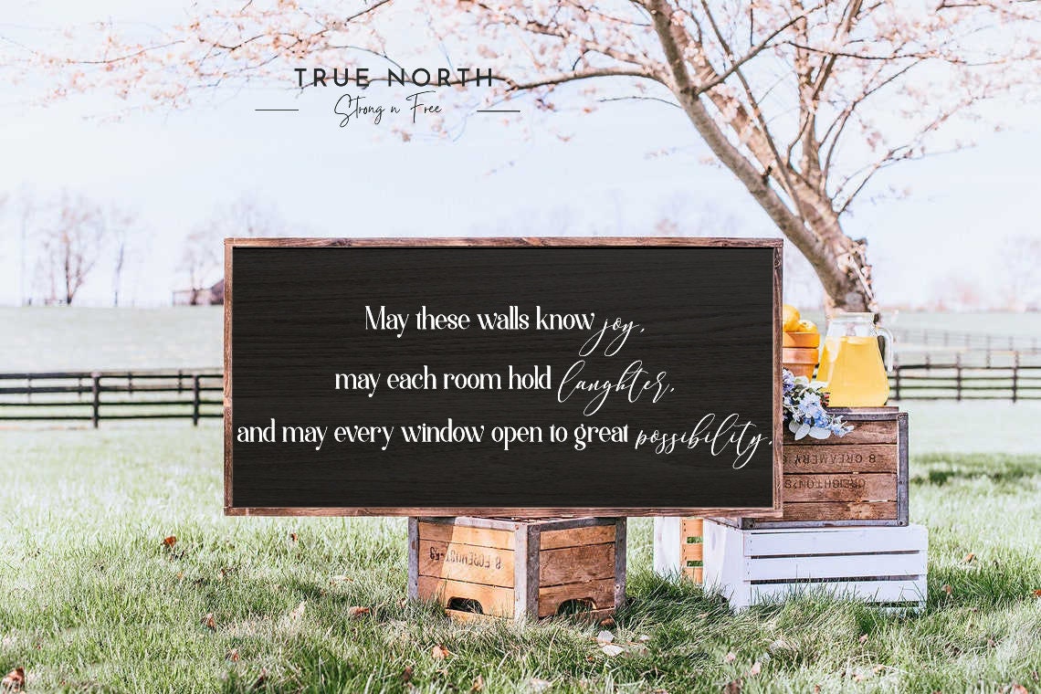 Scripture Sign - May the Lord bless you and keep you - Wall Decor - Farmhouse Wall Decor - Numbers 6:24-26 - Bless this home - Wooden Signs
