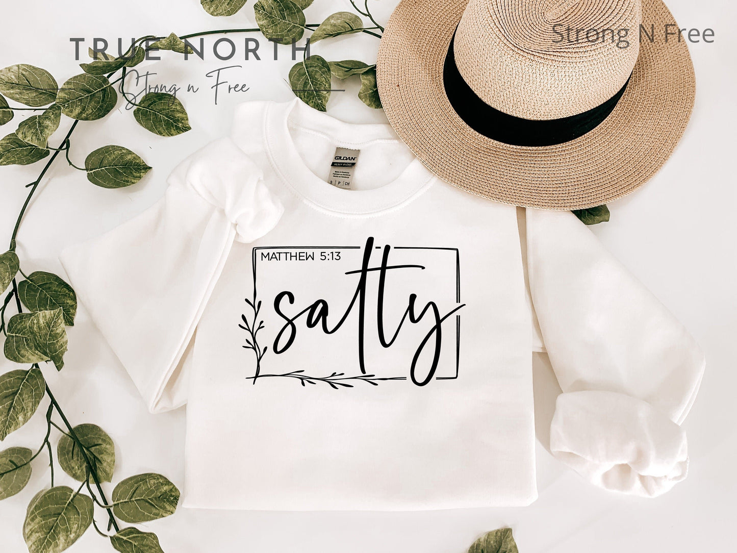 Christian Sweatshirt, Faith Sweater, Bible Verse Shirt, Graphic Tee, Plant Mom Gift, Women's Clothing