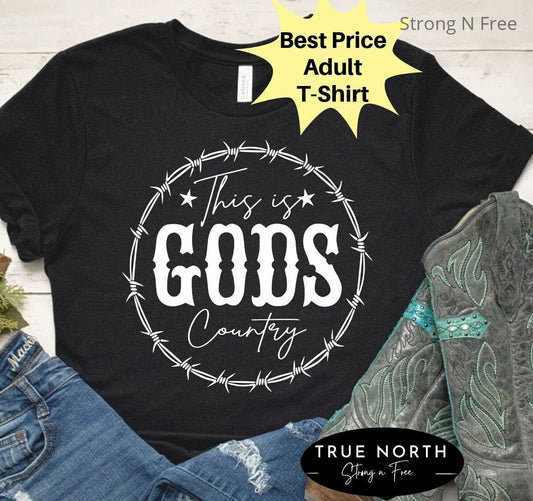 This is Gods Country t shirt, country song t shirt, farm shirt, rodeo t shirt, girly shirt, Mother’s Day gift .