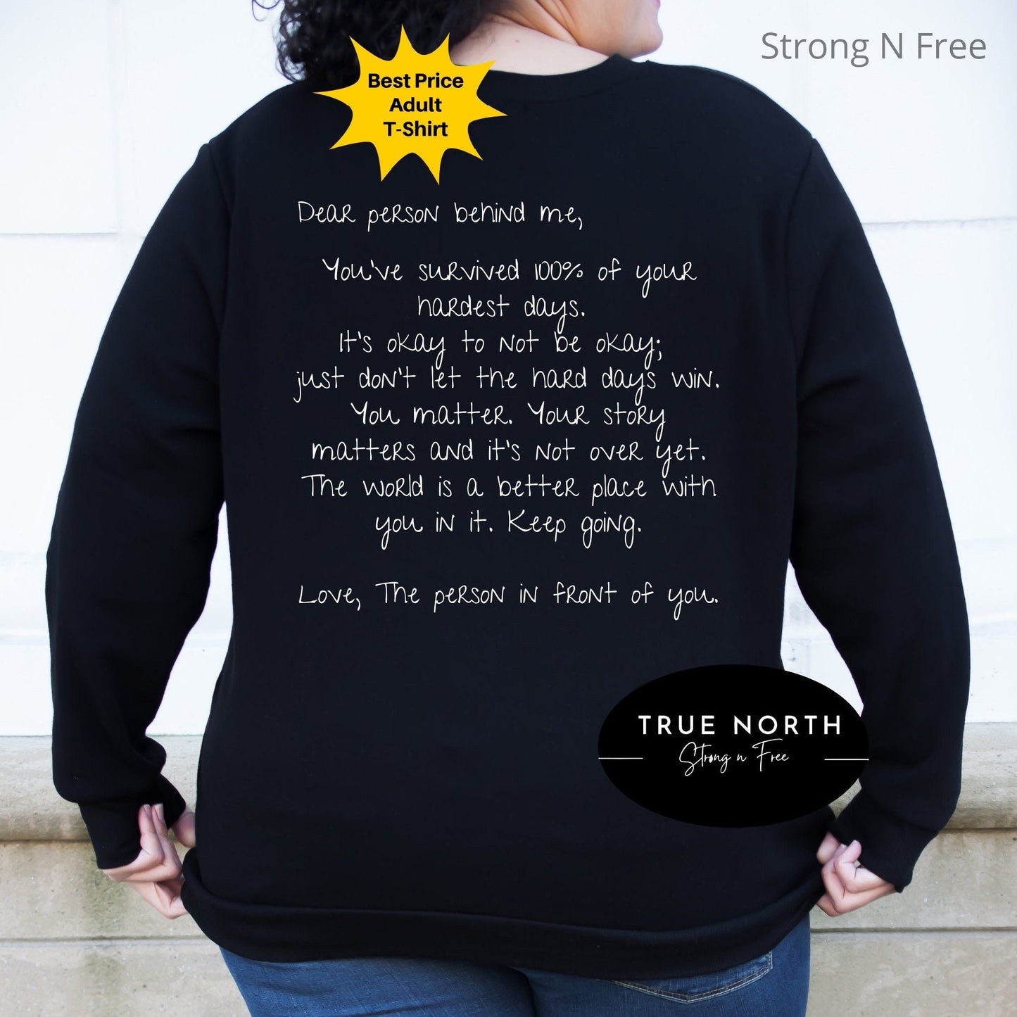 Dear Person Behind Me Hoodie - Mental Health Hoodie - Personalized Mental Health Awareness Sweatshirt and T-Shirt .