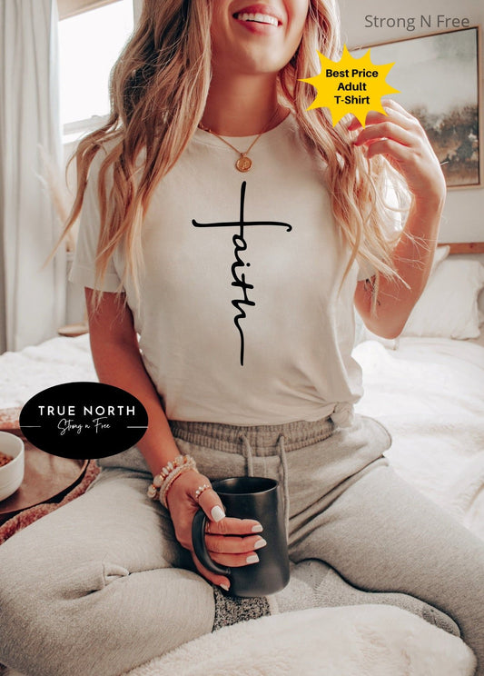 Faith Shirt, Faith Cross Shirt, Christian Gift, Faith Gift, Christian Shirts , Love and Grace Shirt, Faith Cross, Vertical Cross, Jesus .