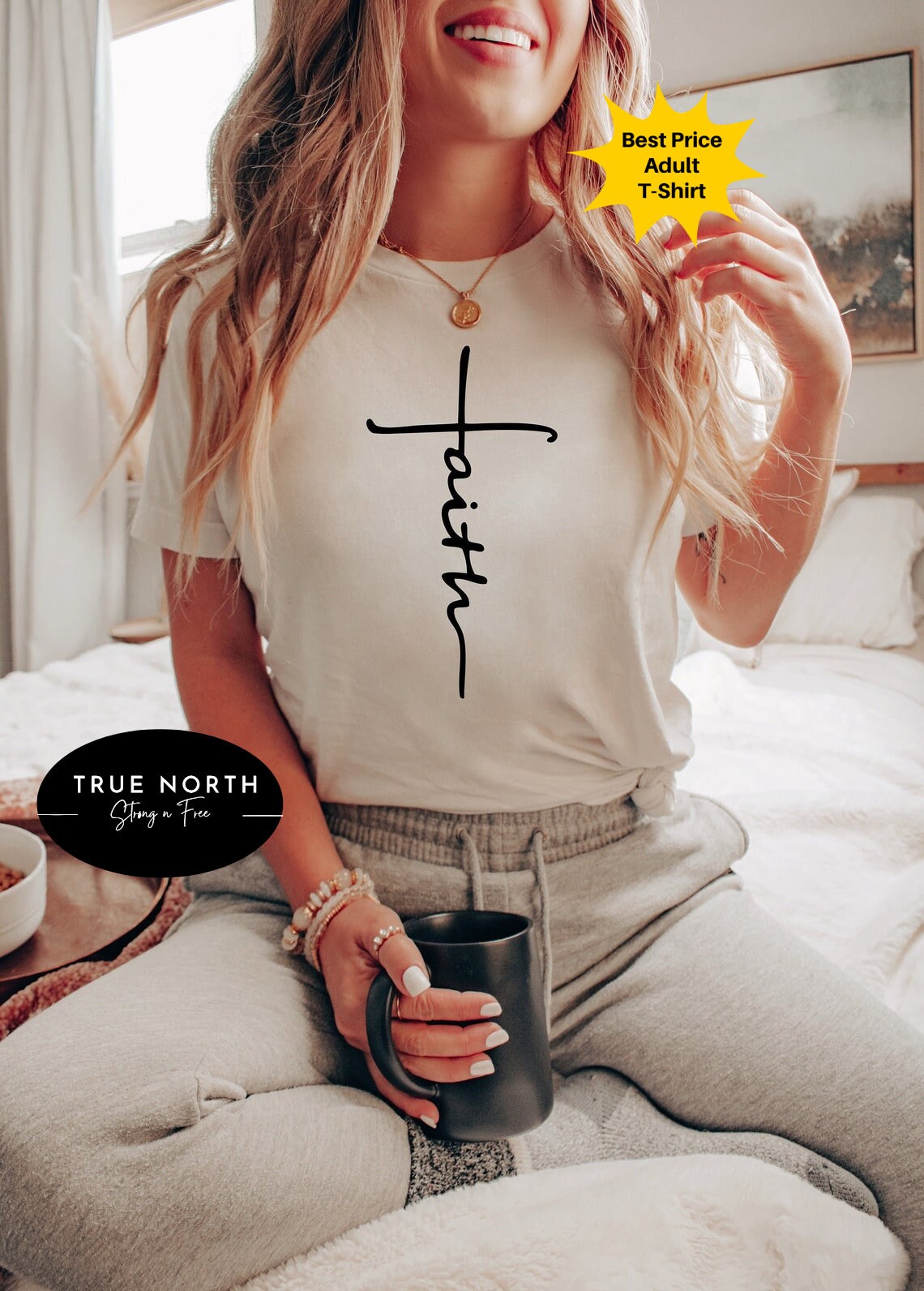 DTF Transfer Faith , Faith Cross , Christian Gift, Faith Gift, Christian s , Love and Grace , Faith Cross, Vertical Cross, Jesus