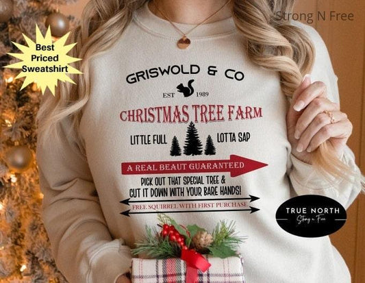 Vintage Griswold Christmas Sweatshirt, Griswold's Tree Farm Sweatshirt, Christmas Sweatshirt, Christmas Sweater, Christmas Vacation