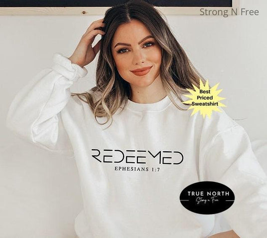 DTF Transfer Redeemed , Ephesians Redeemed T, Jesus Lover Gift , Religious , Religion , Religious Gift, Jesus Gift, Jesus Lover