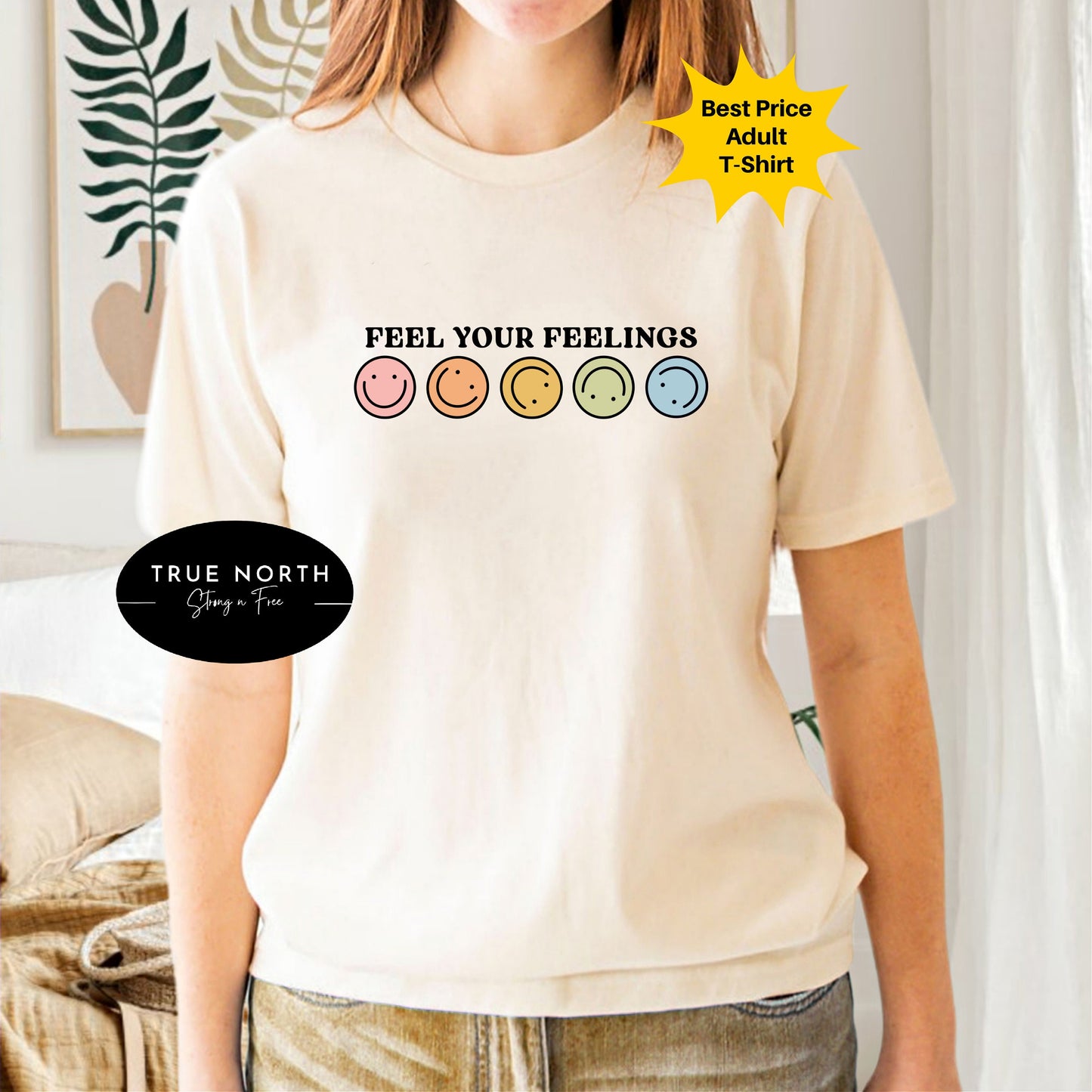 Feel Your Feelings Shirt | Mental Health Matters | Comfort Colors Trendy | Positive | Aesthetic | Mental Health Awareness | Retro Y2K Tee .