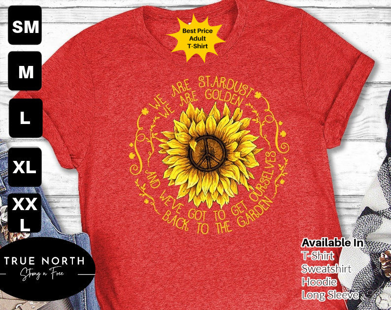 Sunflower - Sunflower Shirt, Floral Tee Shirt, Flower Shirt,Garden Shirt, Womens Fall Shirt, Sunflower Tshirt Sunflower Shirts. Sunshine Tee .