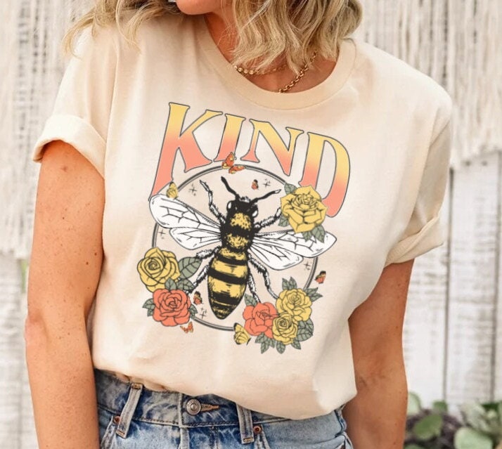 Bee Kind Shirt ,Pink Shirt Day, Bee Kind , Kindness Shirt, Be Kind Shirt, Motivational Shirt, Inspirational Shirt , Positive T-Shirt.