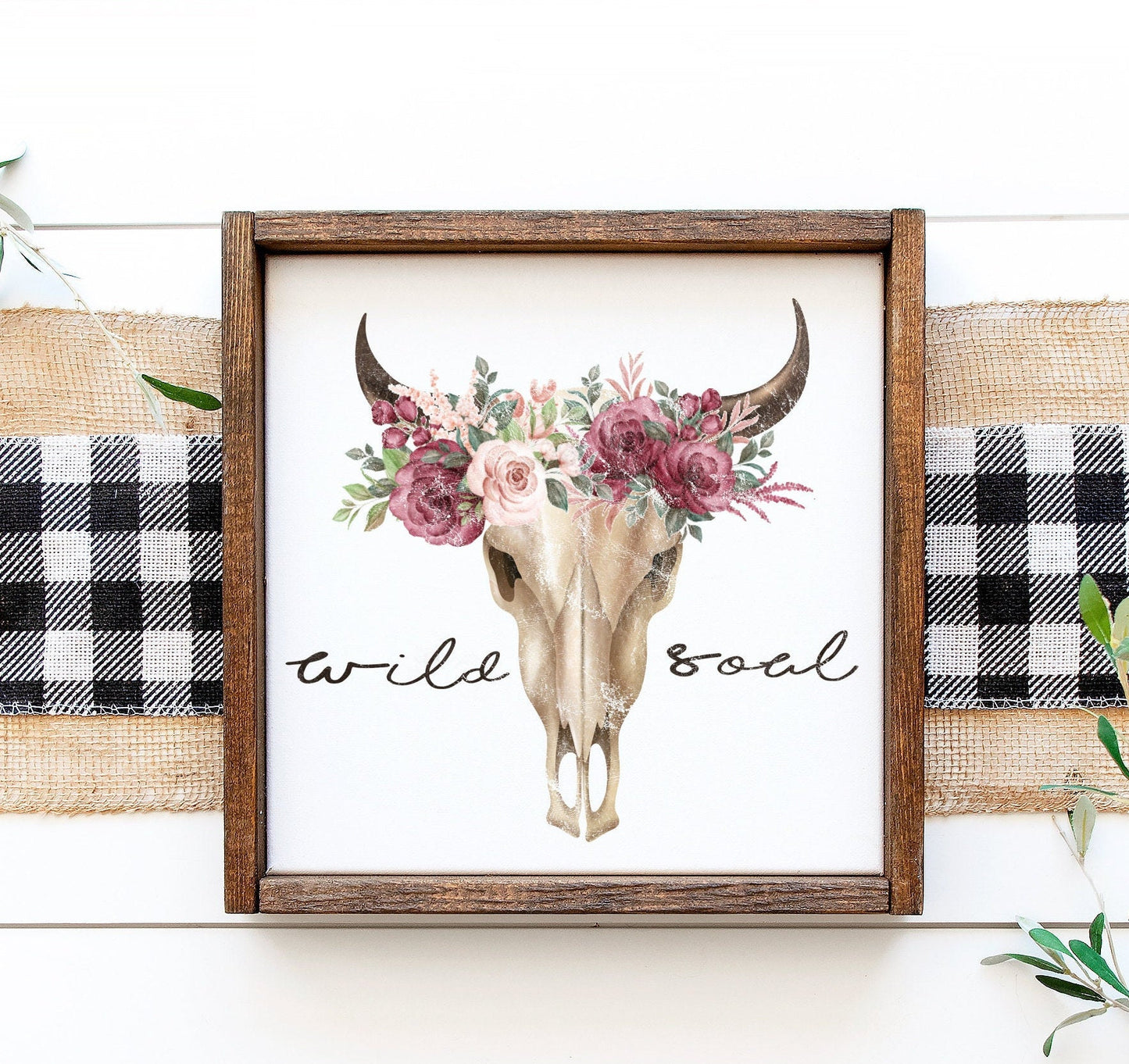 DTF Transfer Wood or T-Shirts Aztec wild soul nursery wall