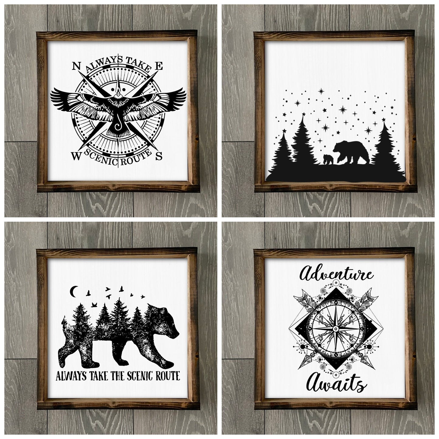 Camper Trailer Tiered Tray Sign, Tiered Tray Decor, Camping Sign, Camper Decor, Sign for Trailer, Trailer Mini Sign, Farmhouse Camper