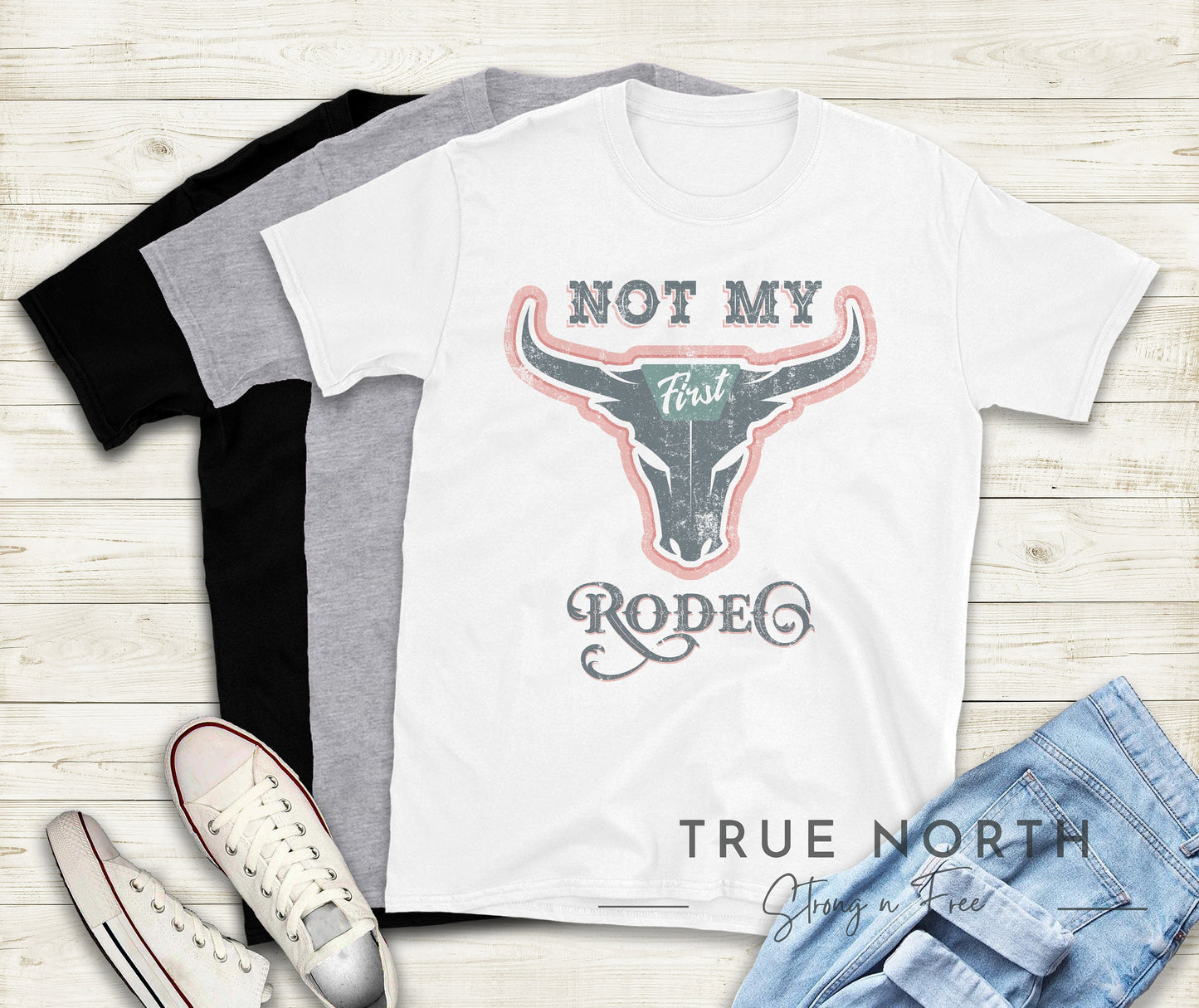 DTF Transfer Western Graphic , Comfort Color Not My First Rodeo , Cowgirl, Cowboy, Western, Country