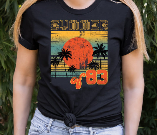 Summer Vibes Shirt 1983, Vacation Shirt, Beach Shirt, Matching Vacation Shirt, Road Trip, Summer Shirt, Beach Summer, Beach, Summer, .