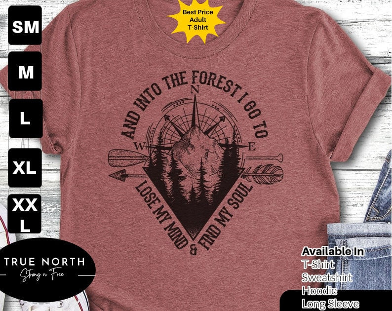 DTF Transfer Into the forest I go, to free my mind and find me soul