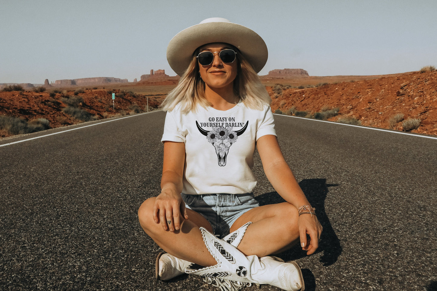 DTF Transfers Western Cow Skull