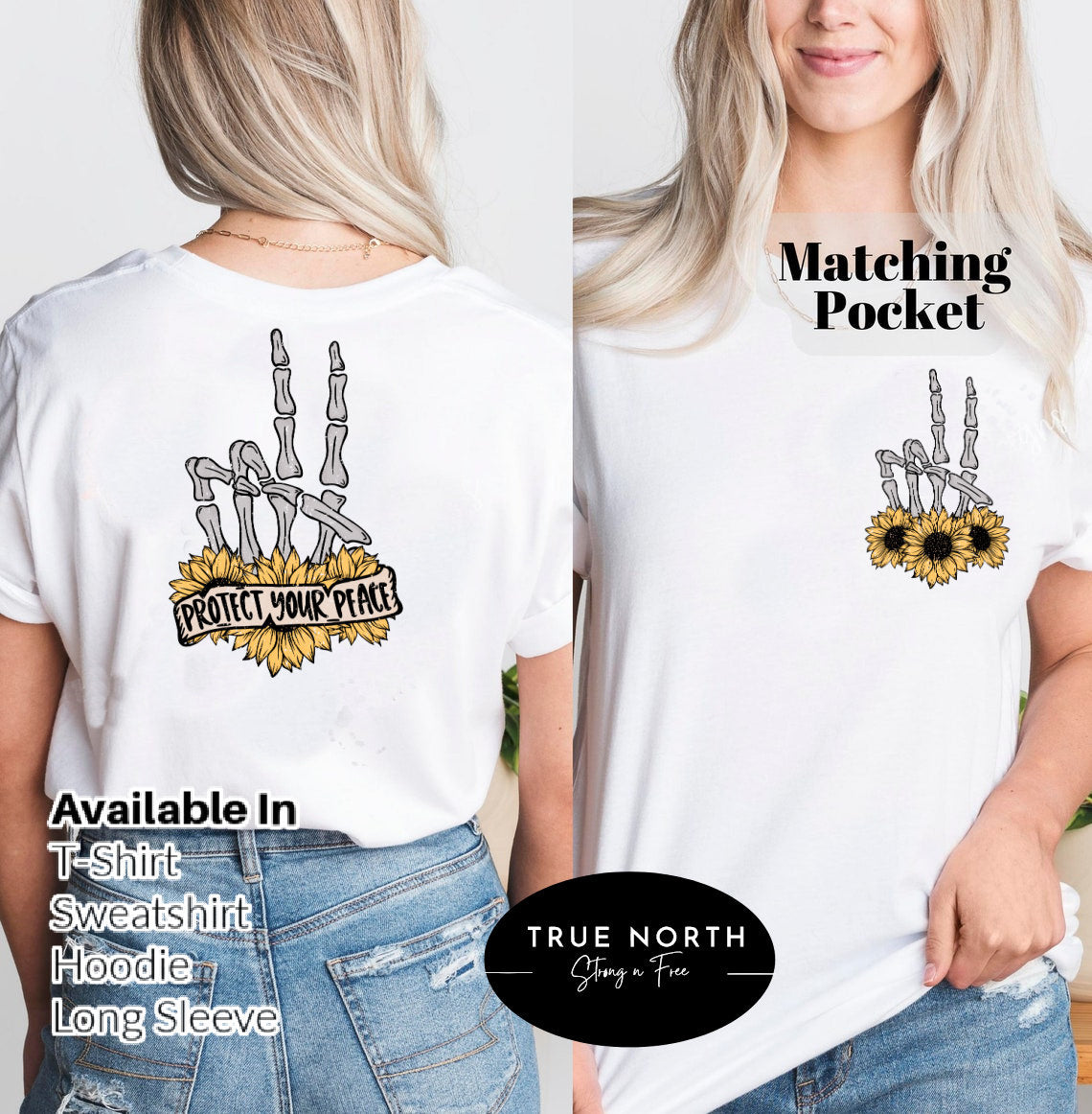DTF Transfer Bloom Skull , Floral Skull Boho Graphic , Flower Skull Skeleton