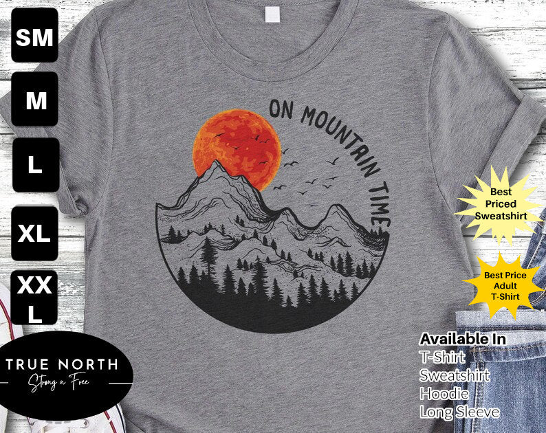 DTF Transfer On Mountain Time, Adventure Time,
