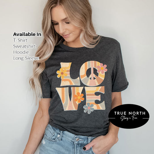 Love With Heart Shirt, Love TShirt, Gift For Love, Cute Woman Shirt, Love Woman Shirt, Love T Shirt, Shirt For Woman, Heart T Shirt .