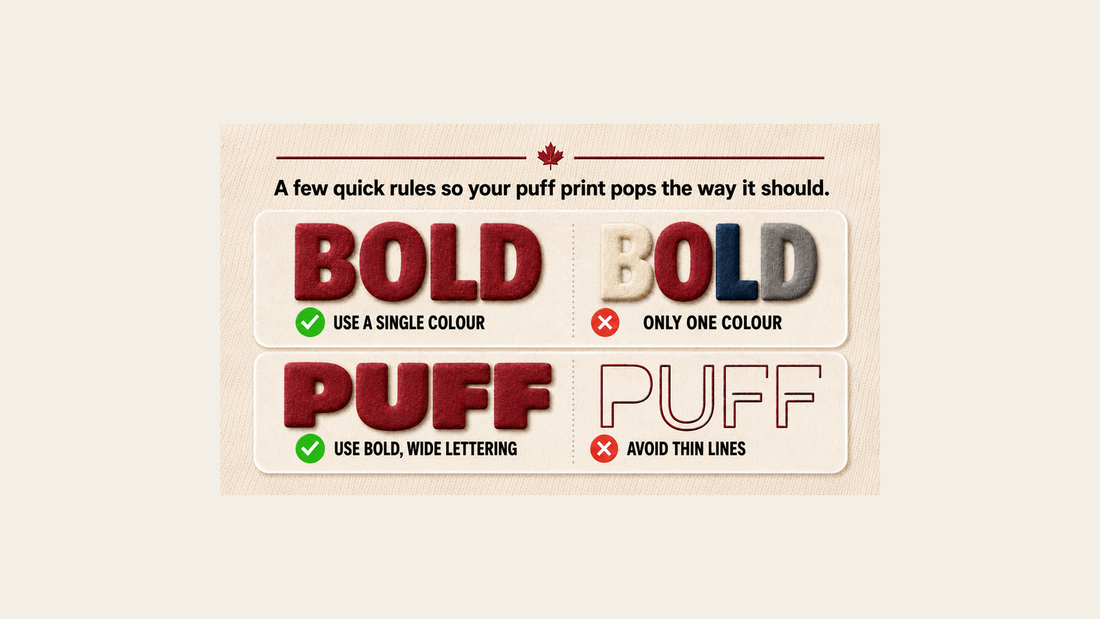 Custom puff transfer design rules from Strong N Free Canada