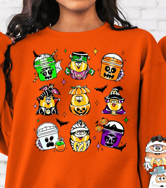 Sweatshirt Hoodie T-Shirt Fall Halloween Mc-Nuggets Dressed Up