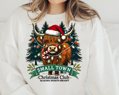 Sweatshirt Hoodie T-Shirt Christmas Small Town Christmas Club