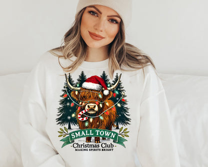 Sweatshirt Hoodie T-Shirt Christmas Small Town Christmas Club