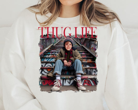 Sweatshirt Hoodie T-Shirt Christmas Thug Life KEVIN